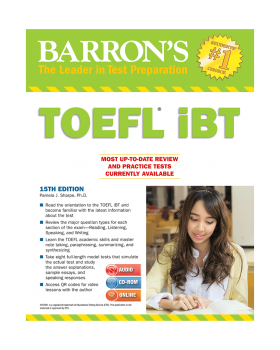 Barrons TOEFL iBT 15th خرید کتاب بارونز تافل
