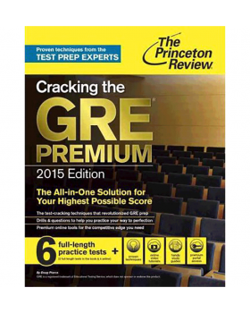 Cracking the GRE Premium 2015 خرید کتاب جی ار ای