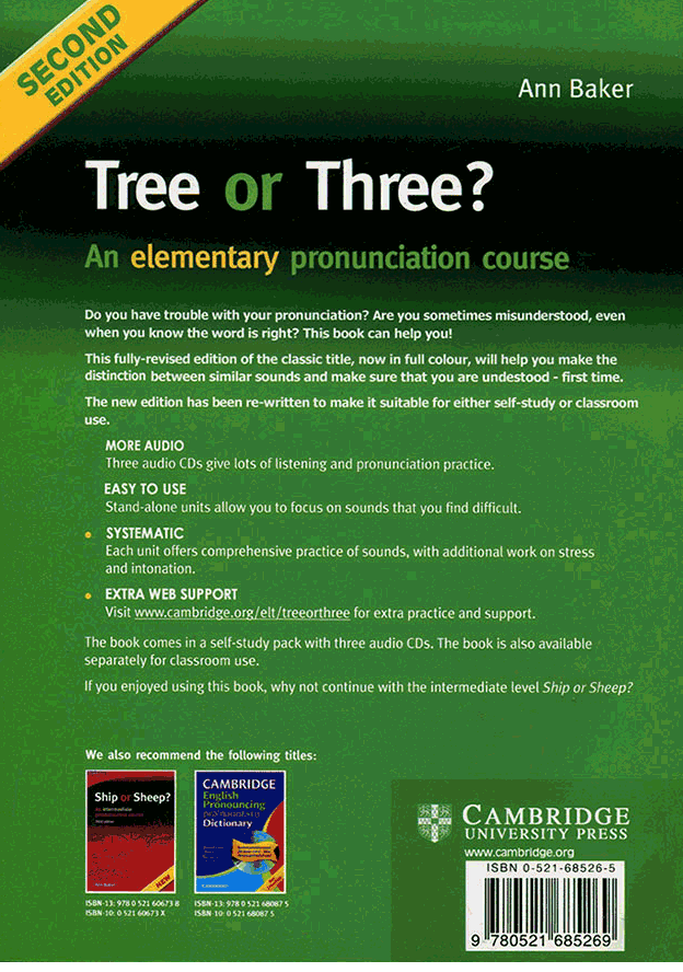 Tree or Three An Elementary Pronunciation Course