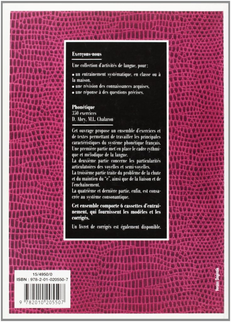 350 exercices de phonétique