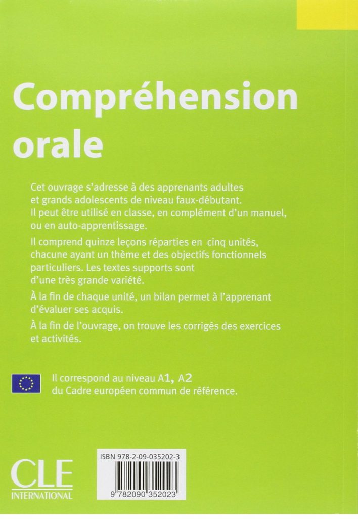 Compréhension orale 1 A1 A2