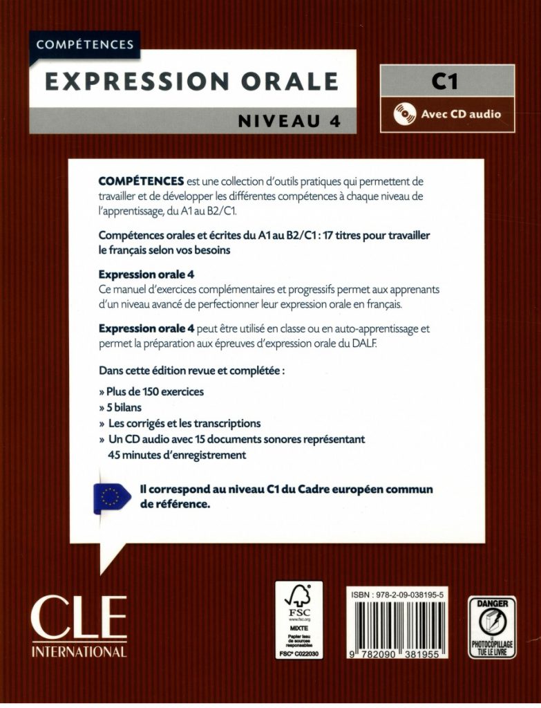 Expression orale 4 Niveau C1
