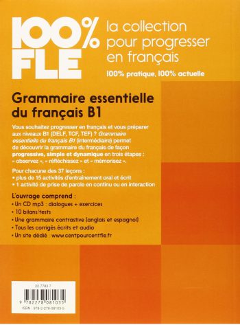 Grammaire essentielle du français niveau B1