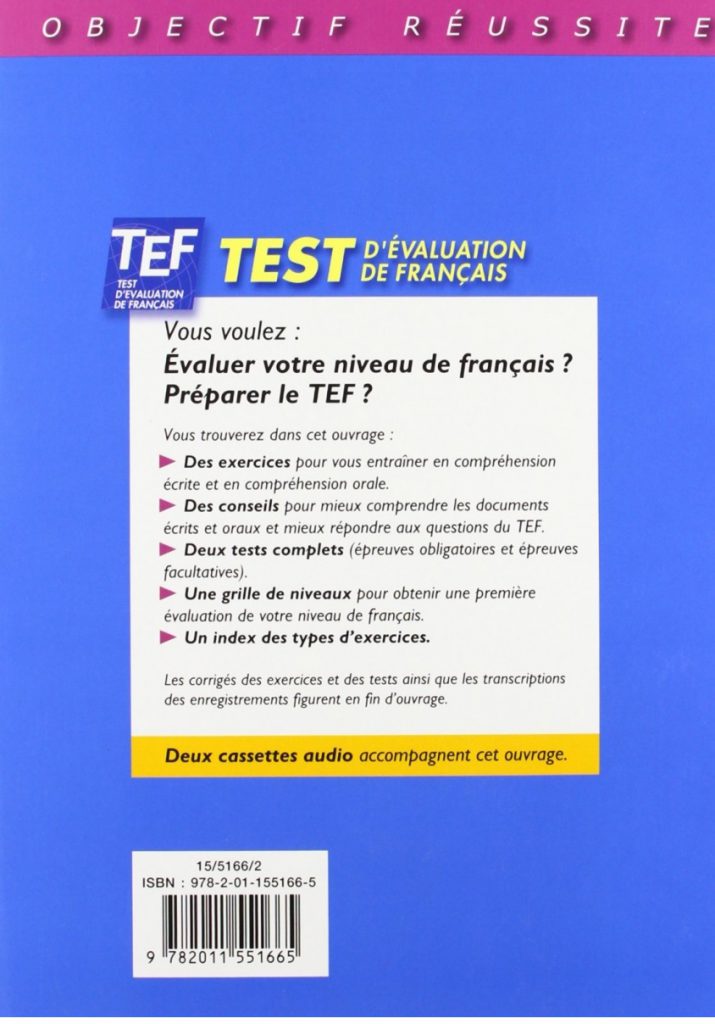 TEF Livre dentrainement