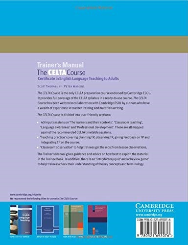 کتاب The CELTA Course Trainer s Manual