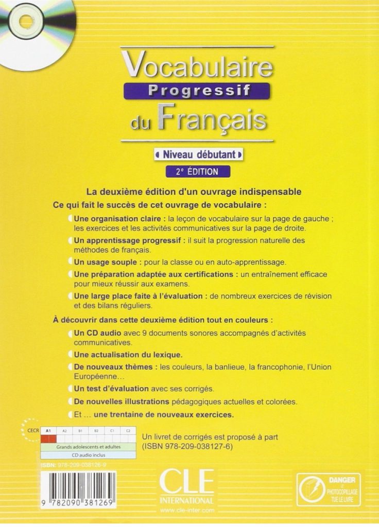 Vocabulaire progressif debutant