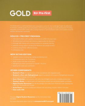Gold B1+Pre First New Edition Coursebook +EXAM MAXIMISER+CD کتاب گلد پری فرست جدید