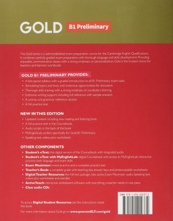 Gold B1 Preliminary کتاب گلد پریلمینری