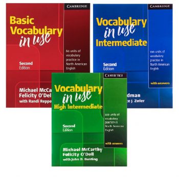 Vocabulary in Use Basic + Intermediate + High Intermediate پک کامل کتاب وکب این یوز ( امریکن )