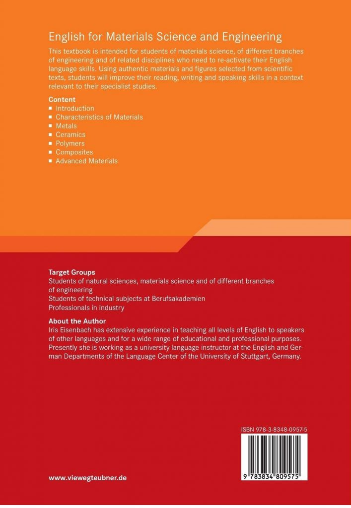 English for Materials Science and Engineering