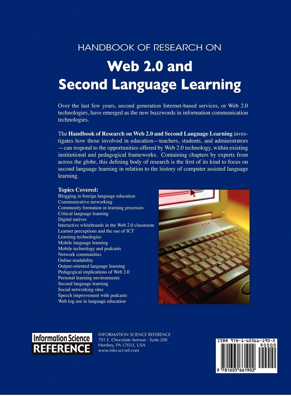 Handbook of Research on Web 2.0 and Second Language Learning