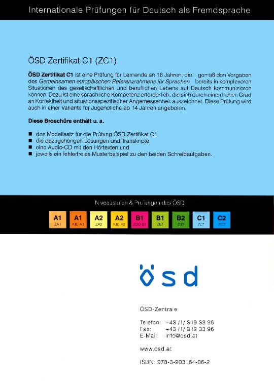 OSD Zertifikat C1 Modellsatz
