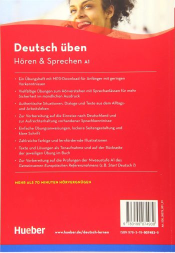 Deutsch Uben Hoeren & Sprechen A1 Buch