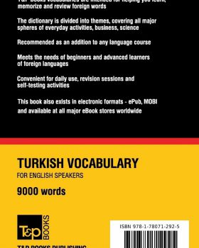 Turkish vocabulary for English speakers