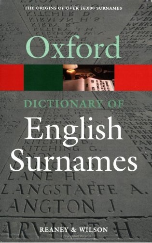 Dictionary of English Surnames