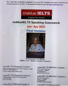 Makkar IELTS Speaking 2020