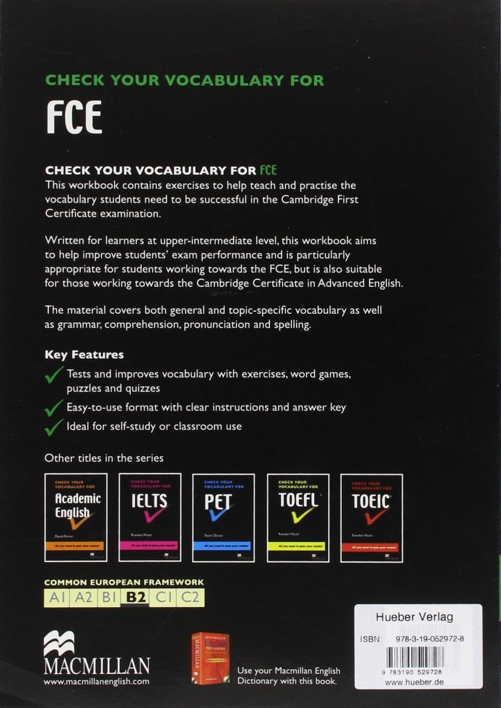Check your English Vocabulary for FCE