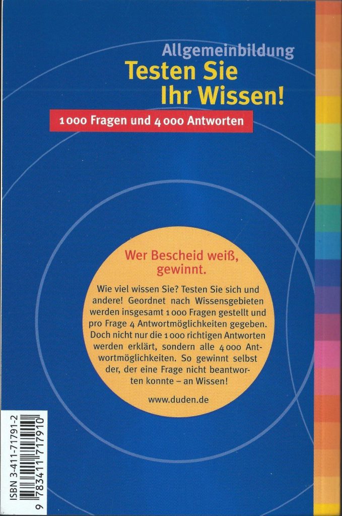 Duden Allgemeinbildung Testen Sie Ihr Wissen