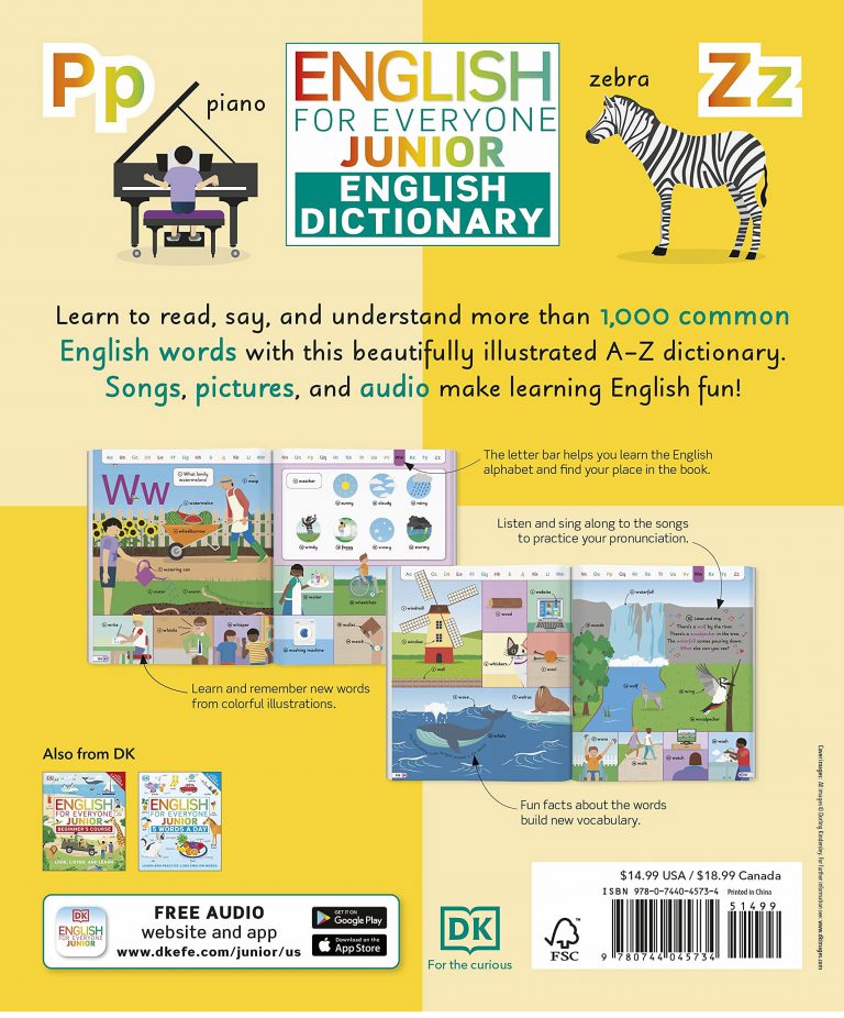 English For Everyone Junior English Dictionary چاپ رنگی دنیای زبان