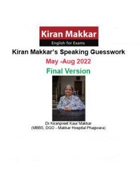 Kiran Makkar s Speaking Guesswork May Aug 2022 Final Version