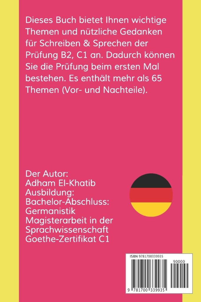 65Themen zum Schreiben und Sprechen Vor und Nachteile Sprachniveau