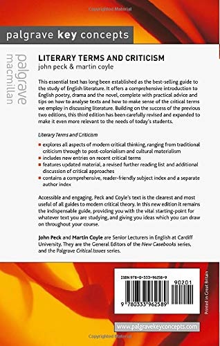Literary Terms and Criticism