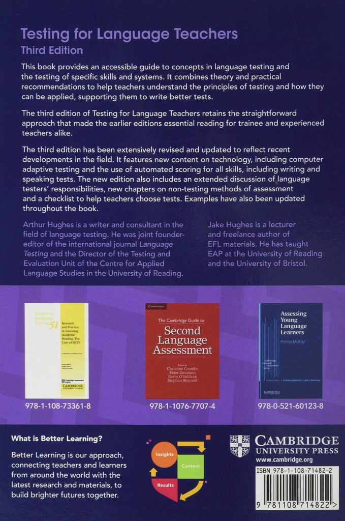 Testing for Language Teachers Third edition