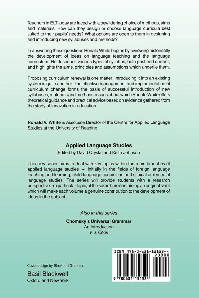 The ELT Curriculum