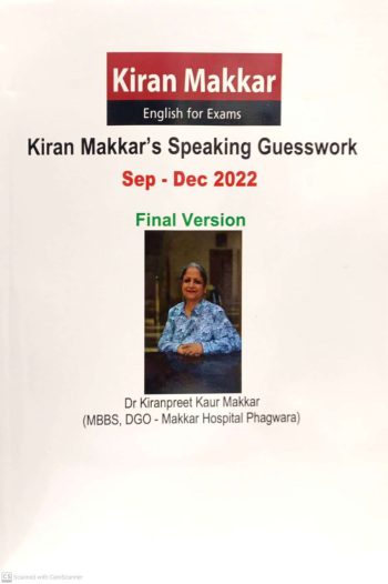 Kiran Makkar s Speaking Guesswork Sep to Dec 2022 Final Version کتاب