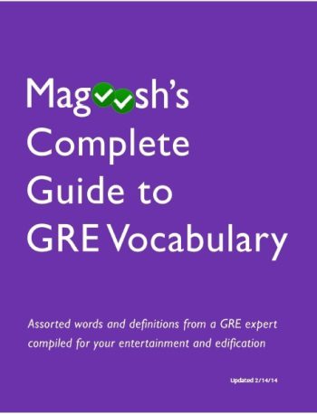 Magooshs Complete guide to GRE Vocabulary