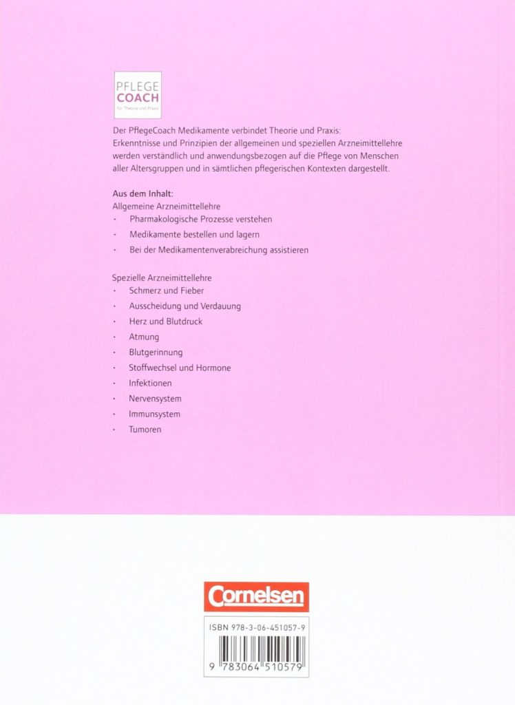 Pflege Coach fur Theorie und Praxis Medikamente