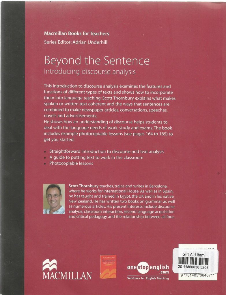 MBT Beyond The Sentence