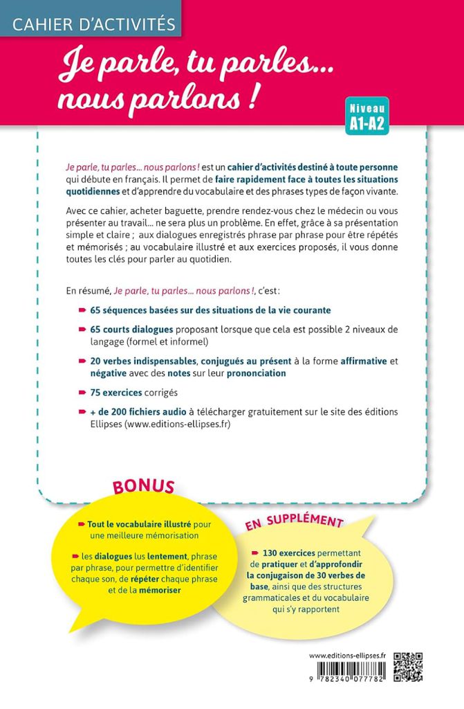 Je parle tu parles nous parlons