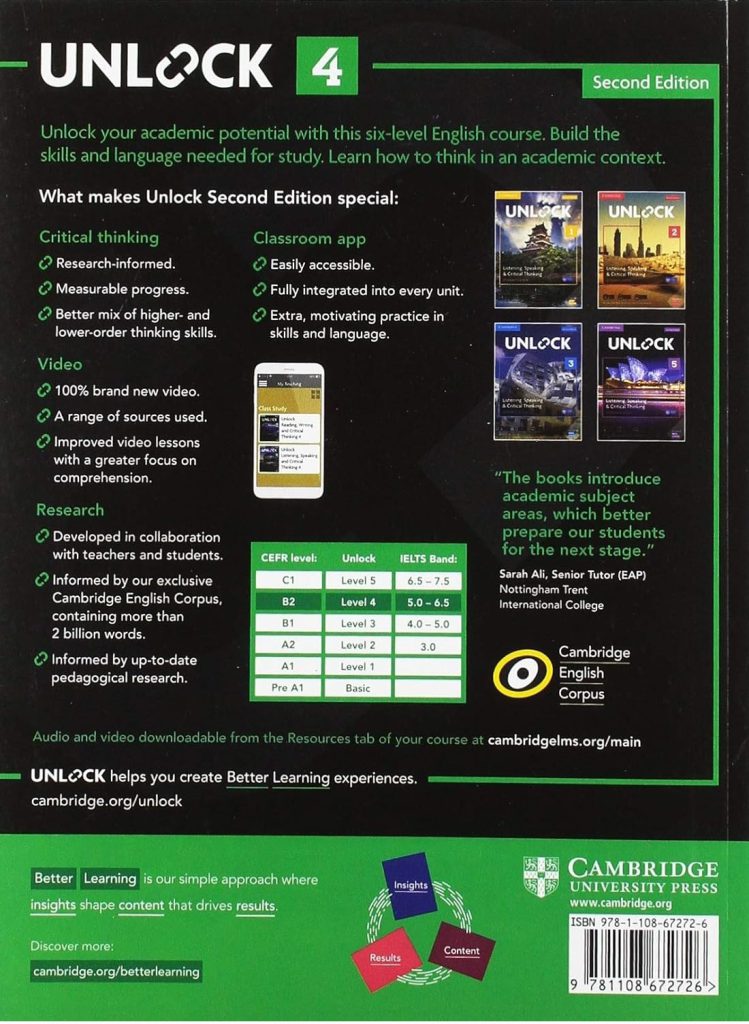 Unlock 2nd Edition 4 Listening Speaking And Critical Thinking