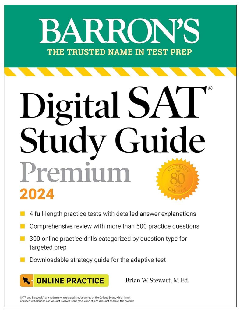 Digital SAT Study Guide Premium 2024