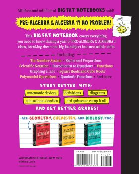 Everything You Need to Ace Pre Algebra and Algebra I in One Big Fat Notebook
