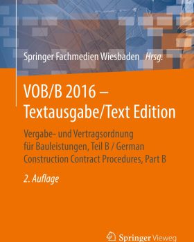 VOB B 2016 Textausgabe Text Edition