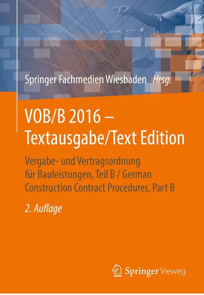 VOB B 2016 Textausgabe Text Edition