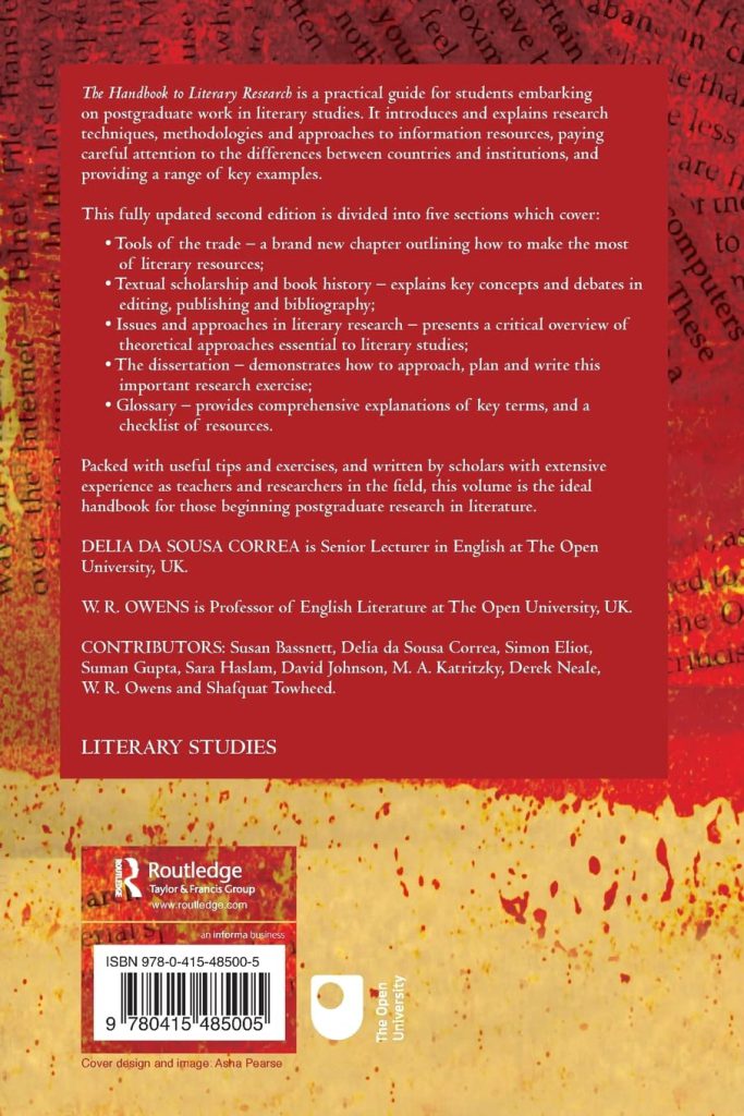 The Handbook to Literary Research 2nd