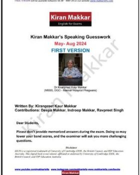Kiran Makkar speaking Guesswork May Aug 2024 First Version