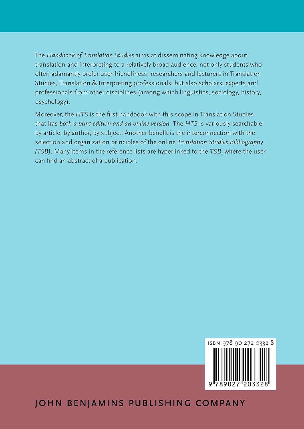 Handbook of Translation Studies 2