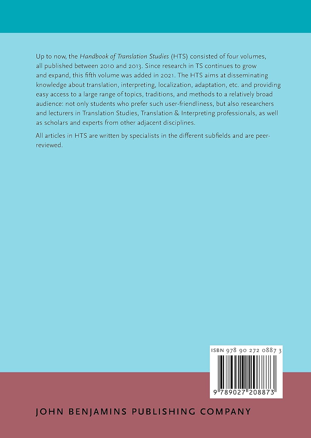 Handbook of Translation Studies 5