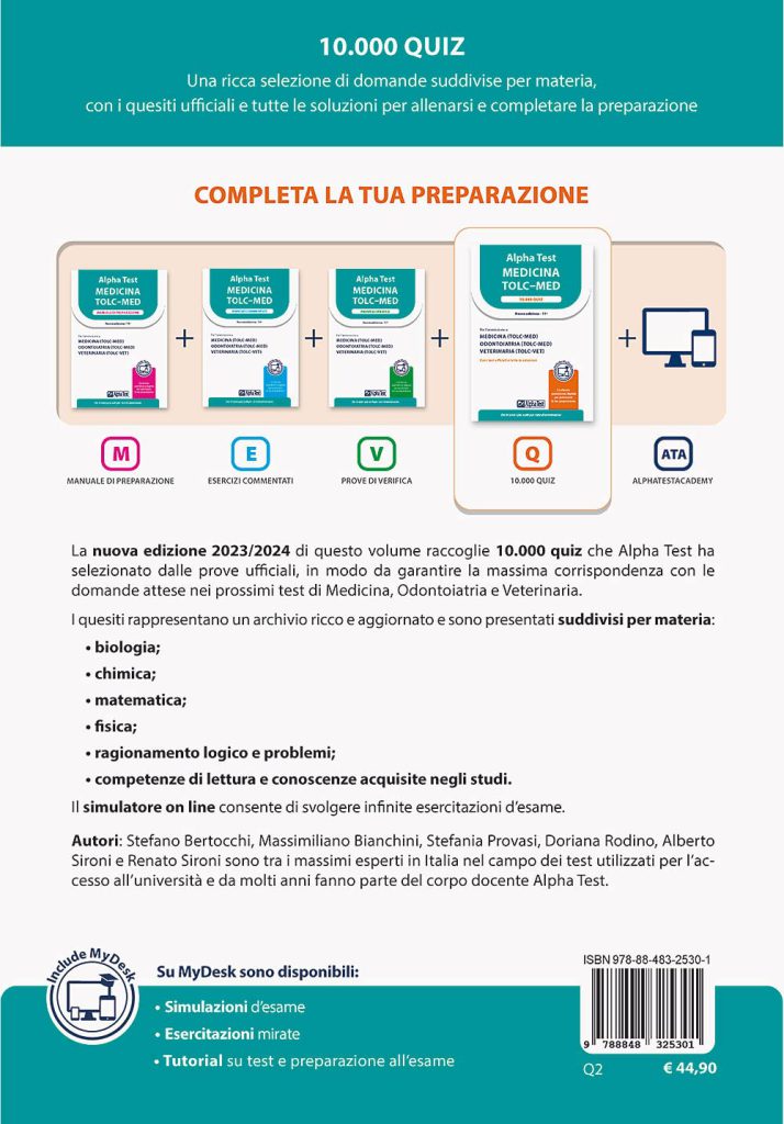 Alpha test Medicina TOLC-MED 10.000 quiz