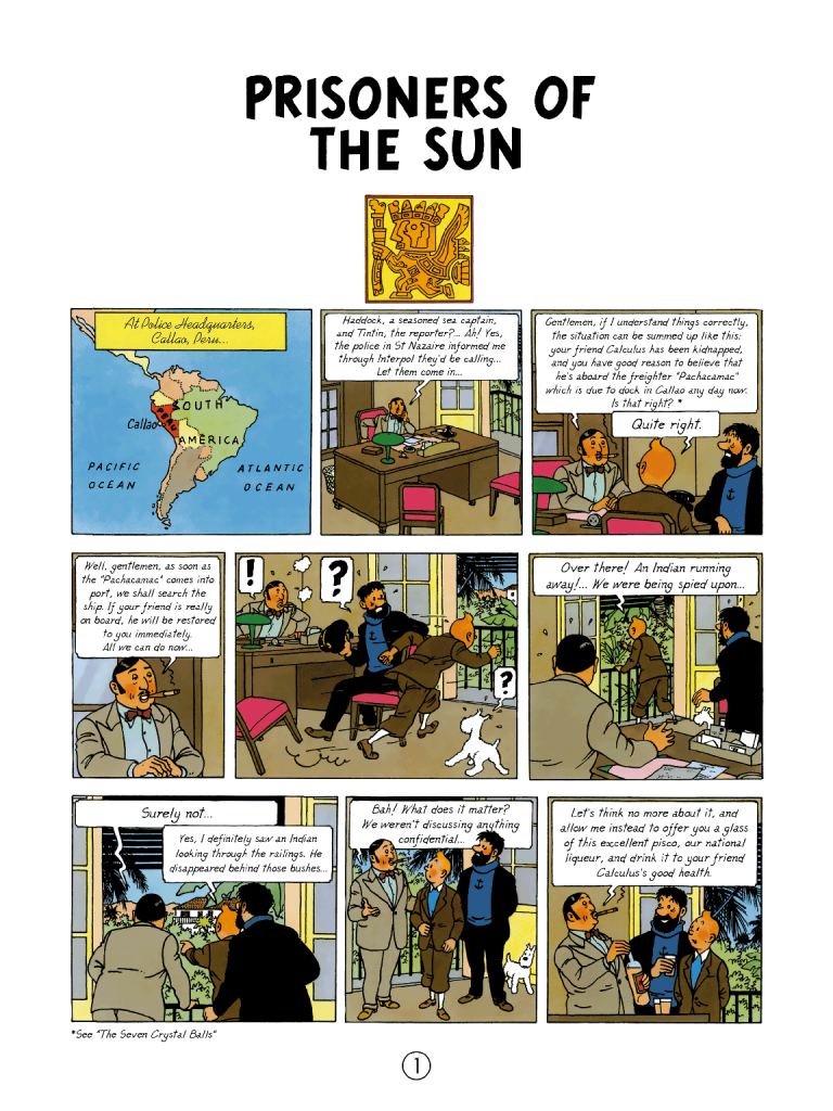 Tintin Prisoners of the Sun