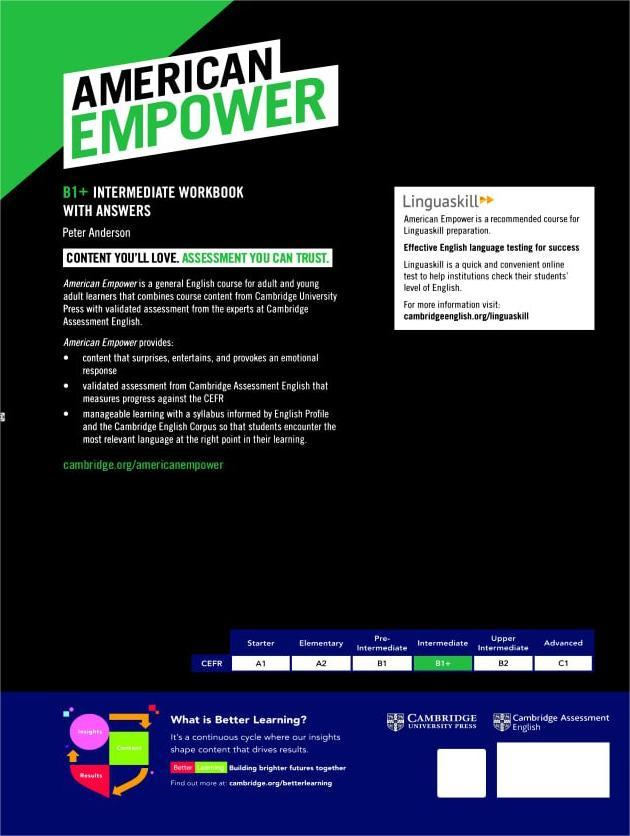 American Empower Workbook A B1 Plus