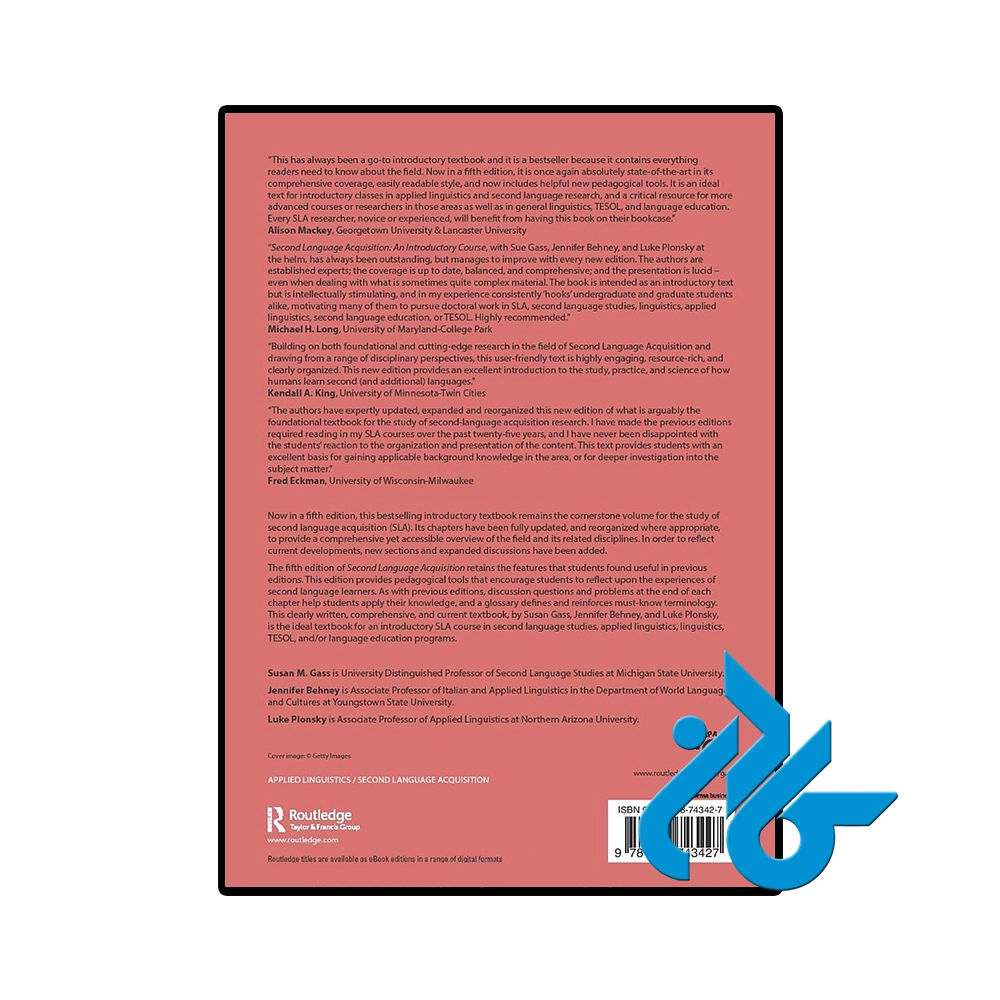 Second Language Acquisition An Introductory Course 5th