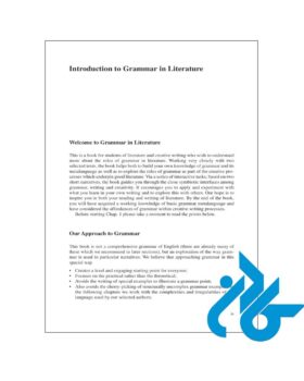 کتاب Grammar in Literature A text based Guide for students - تصویر 4